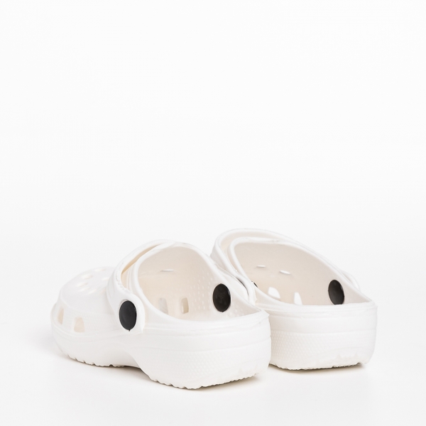 Παιδικές παντόφλες λευκά από συνθετικό υλικό Gigi, 4 - Kalapod.gr