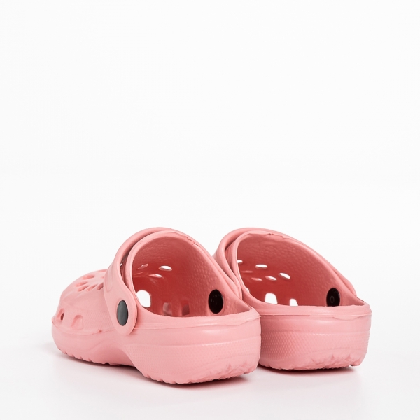 Παιδικές παντόφλες ροζ από συνθετικό υλικό Ocean, 4 - Kalapod.gr