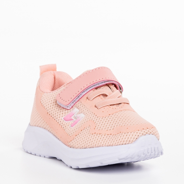 Παιδικά αθλητικά παπούτσια ροζ από ύφασμα Vanilla - Kalapod.gr