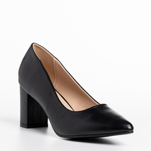 Γυναικεία παπούτσια μαύρα από οικολογικό δέρμα  Rissa - Kalapod.gr