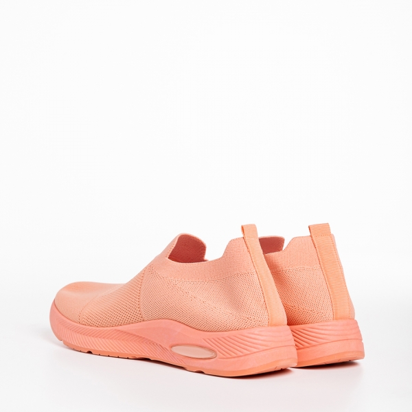 Γυναικεία αθλητικά παπούτσια ροζ από ύφασμα Rhona, 4 - Kalapod.gr
