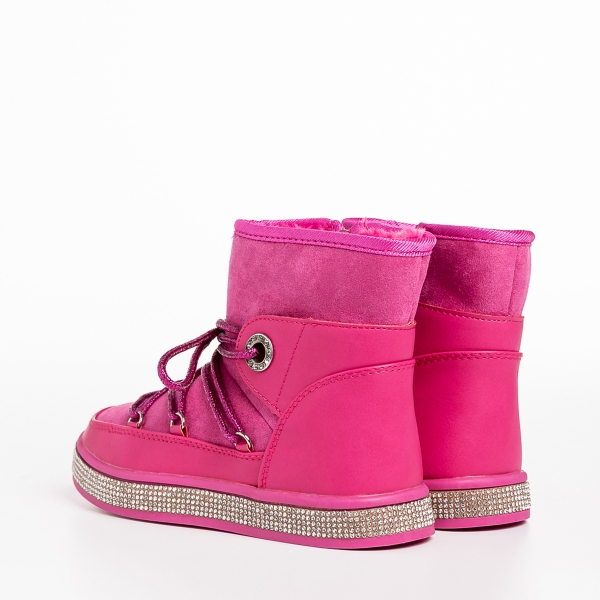 Παιδικές μπότες  ροζ από οικολογικό δέρμα Crayola, 4 - Kalapod.gr