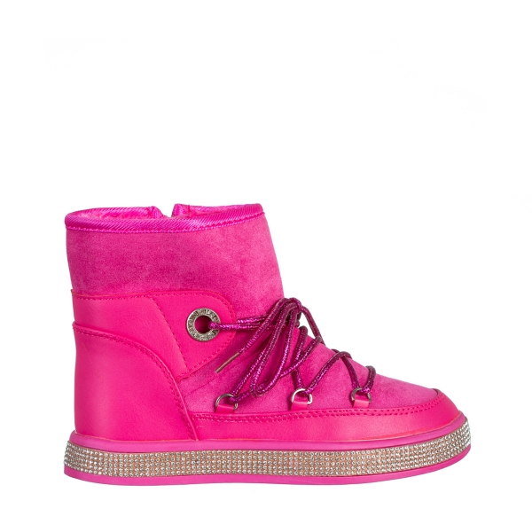 Παιδικές μπότες  ροζ από οικολογικό δέρμα Crayola, 2 - Kalapod.gr