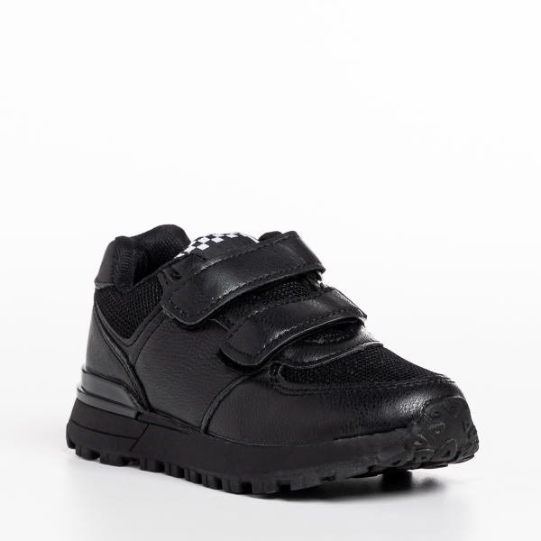 Παιδικά αθλητικά παπούτσια μαύρα από ύφασμα  Darbie, 3 - Kalapod.gr
