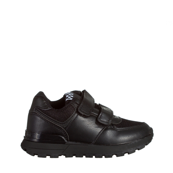 Παιδικά αθλητικά παπούτσια μαύρα από ύφασμα  Darbie, 2 - Kalapod.gr