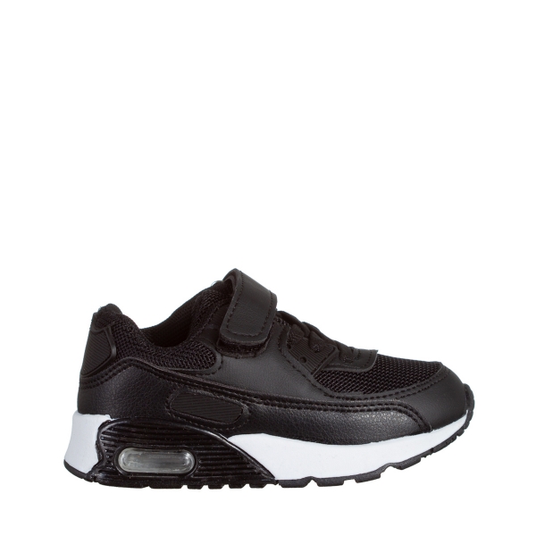 Γυναικεία αθλητικά παπούτσια  μαύρα από ύφασμα  Reyn, 2 - Kalapod.gr