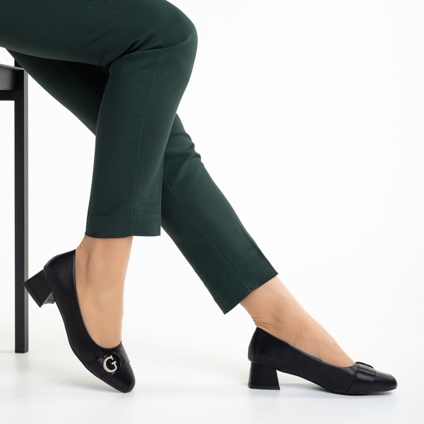 Γυναικεία παπούτσια μαύρα από οικολογικό δέρμα   Fitria - Kalapod.gr