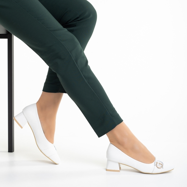 Γυναικεία παπούτσια λευκά από οικολογικό δέρμα   Fitria - Kalapod.gr