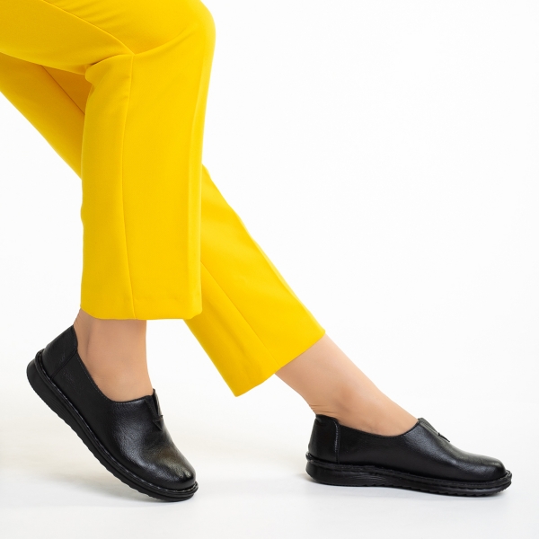 Γυναικεία παπούτσια  μαύρα  από οικολογικό δέρμα  Cassia - Kalapod.gr