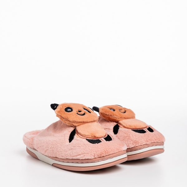 Παιδικές παντόφλες ροζ από ύφασμα Pierre - Kalapod.gr