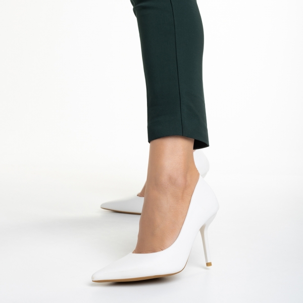 Γυναικεία παπούτσια   λευκά από οικολογικό δέρμα  Leya - Kalapod.gr