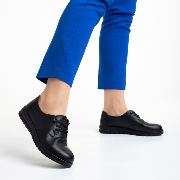 Γυναικεία παπούτσια  μαύρα από οικολογικό δέρμα Cambria - Kalapod.gr
