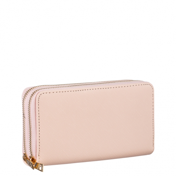 Γυναικείο πορτοφόλι ροζ από οικολογικό δέρμα  Olaya, 3 - Kalapod.gr