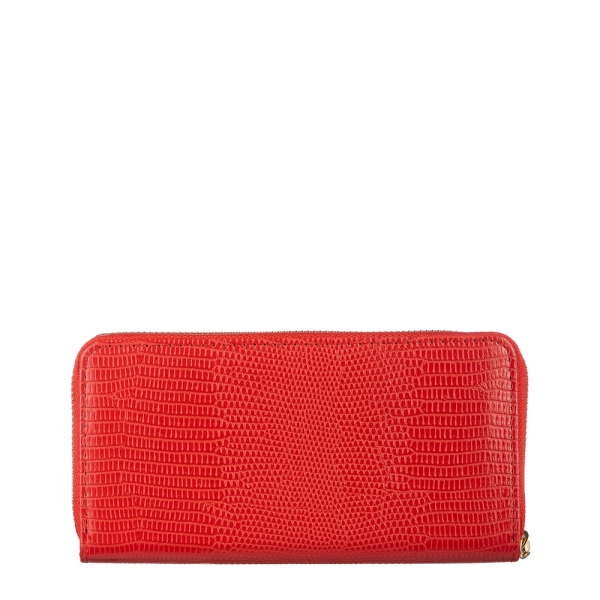 Γυναικείο πορτοφόλι κόκκινο από οικολογικό δέρμα  Adelaida, 5 - Kalapod.gr