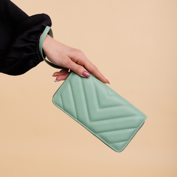 Γυναικείο πορτοφόλι πράσινο από οικολογικό δέρμα  Zaray - Kalapod.gr