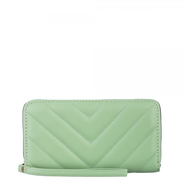Γυναικείο πορτοφόλι πράσινο από οικολογικό δέρμα  Zaray, 2 - Kalapod.gr