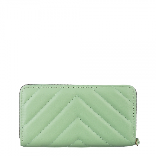 Γυναικείο πορτοφόλι πράσινο από οικολογικό δέρμα  Zaray, 5 - Kalapod.gr