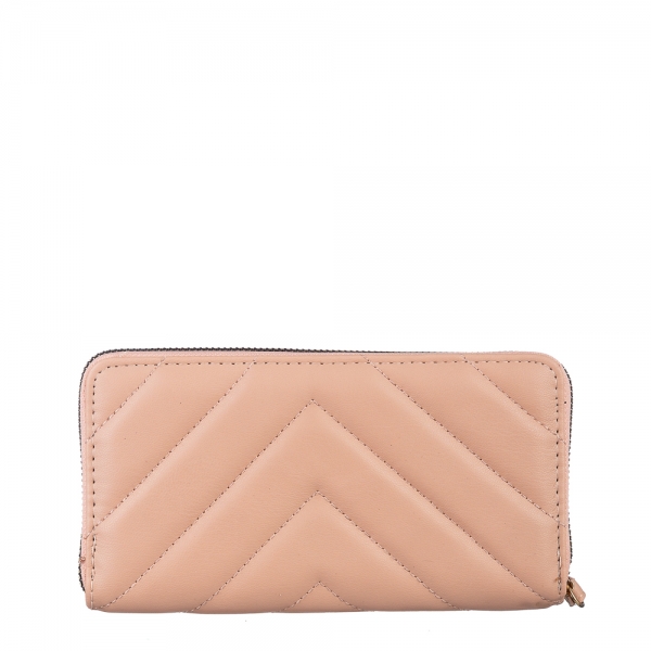 Γυναικείο πορτοφόλι ροζ από οικολογικό δέρμα  Zaray, 5 - Kalapod.gr