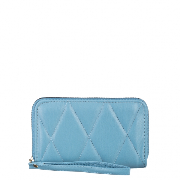 Γυναικείο πορτοφόλι μπλε   από οικολογικό δέρμα  Chita, 2 - Kalapod.gr