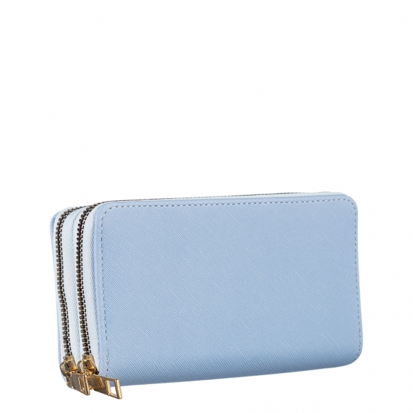 Γυναικείο πορτοφόλι μπλε   από οικολογικό δέρμα  Mairin, 3 - Kalapod.gr