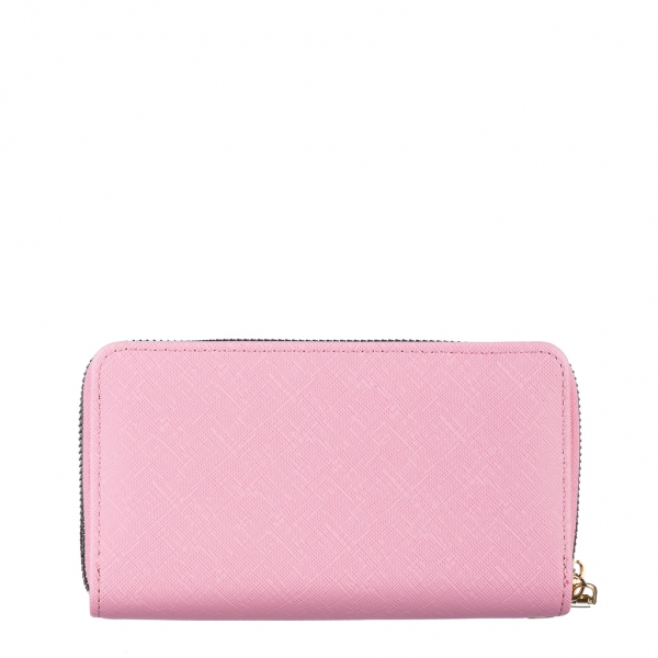 Γυναικείο πορτοφόλι ροζ από οικολογικό δέρμα  Mairin, 5 - Kalapod.gr