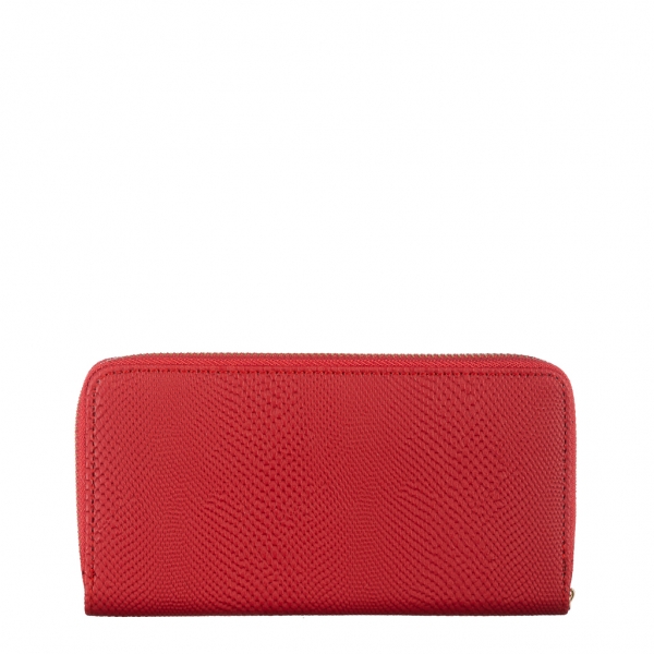 Γυναικείο πορτοφόλι κόκκινο από οικολογικό δέρμα  Nidia, 5 - Kalapod.gr