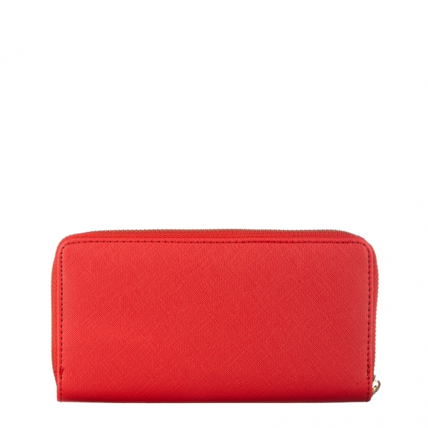 Γυναικείο πορτοφόλι κόκκινο από ύφασμα  Rayen, 5 - Kalapod.gr