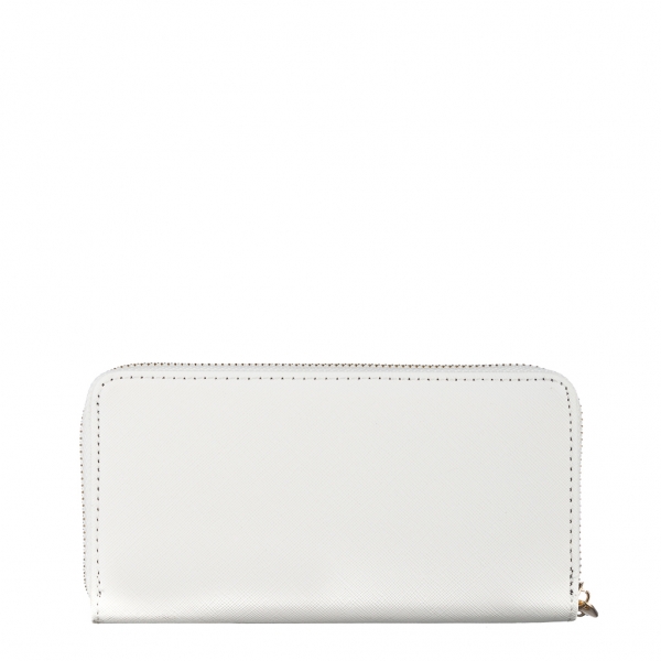 Γυναικείο πορτοφόλι λευκό από ύφασμα  Rayen, 5 - Kalapod.gr