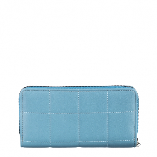 Γυναικείο πορτοφόλι μπλε   από οικολογικό δέρμα  Johana, 5 - Kalapod.gr