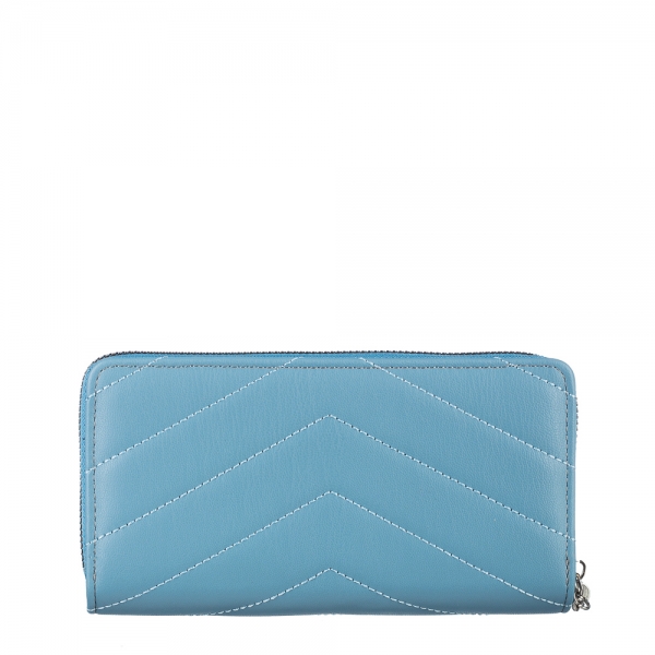 Γυναικείο πορτοφόλι μπλε από οικολογικό δέρμα  Zoraida, 5 - Kalapod.gr