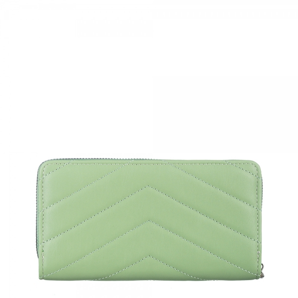 Γυναικείο πορτοφόλι πράσινο από οικολογικό δέρμα  Zoraida, 5 - Kalapod.gr