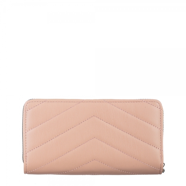Γυναικείο πορτοφόλι ροζ από οικολογικό δέρμα  Zoraida, 5 - Kalapod.gr
