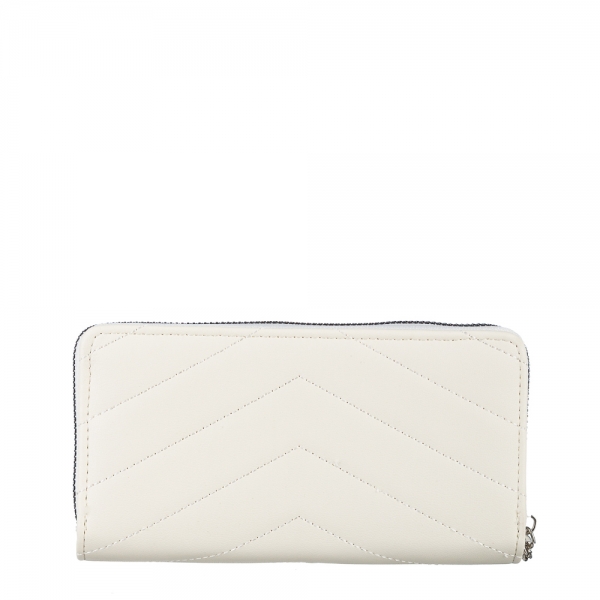 Γυναικείο πορτοφόλι λευκό από οικολογικό δέρμα  Zoraida, 5 - Kalapod.gr