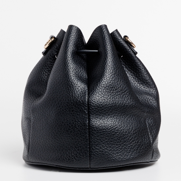 Γυναικεία τσάντα David Jones μαύρη από οικολογικό δέρμα  Aiza, 5 - Kalapod.gr