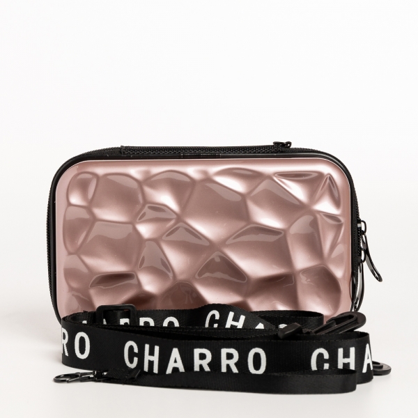 Γυναικεία τσάντα καλλυντικών ροζ από ακρυλικό  Carlota, 6 - Kalapod.gr