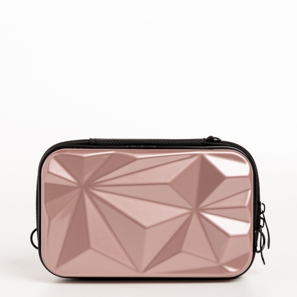 Γυναικεία τσάντα καλλυντικών ροζ από ακρυλικό  Mirta, 5 - Kalapod.gr
