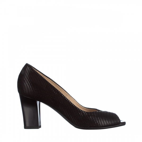 Γυναικεία παπούτσια Marco μαύρα από φυσικό δέρμα Tonya, 2 - Kalapod.gr