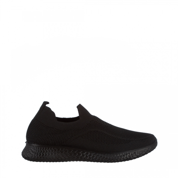 Ανδρικά αθλητικά παπούτσια μαύρα από ύφασμα  Gilberto, 2 - Kalapod.gr