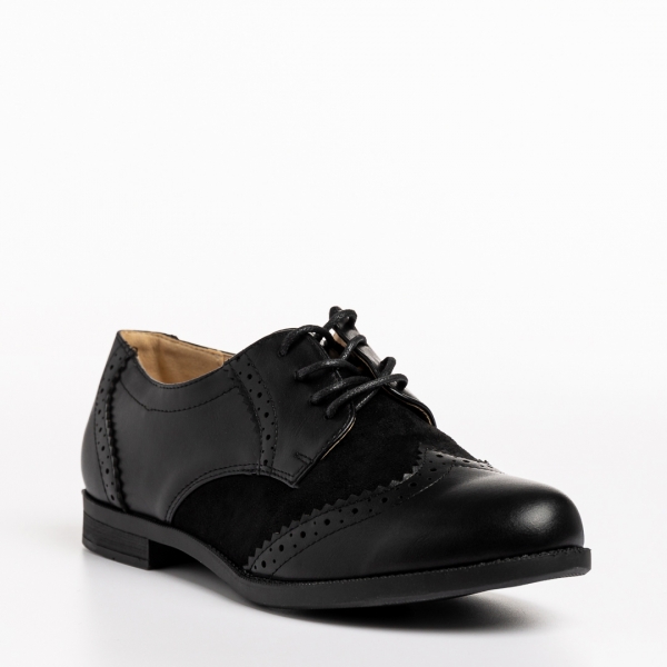 Γυναικεία παπούτσια  μαύρα από οικολογικό δέρμα Briar - Kalapod.gr