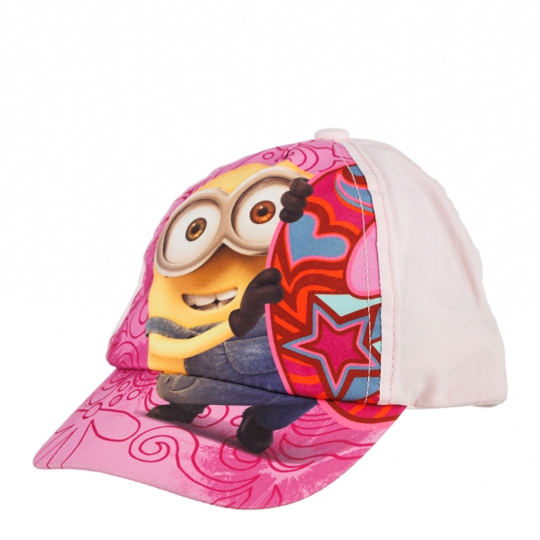Καπέλο για κορίτσια Minions love ροζ - Kalapod.gr