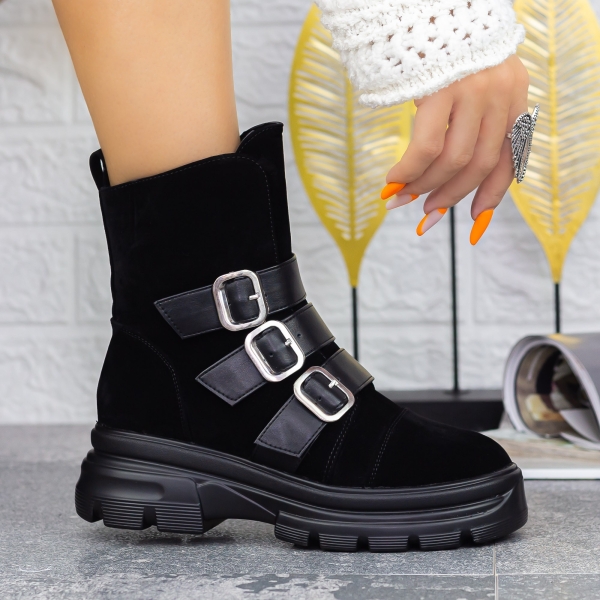 Γυναικείες Μπότες Gabbie Μαύρο, 3 - Kalapod.gr