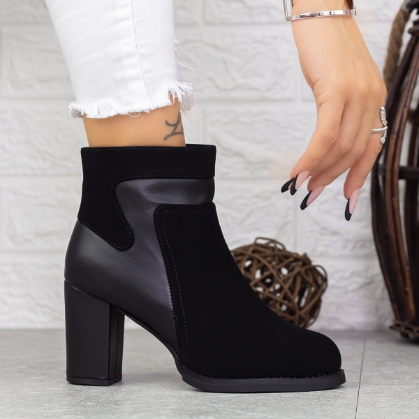 Γυναίκες μποτάκια με τακούνια Ryliana  Μαύρο, 3 - Kalapod.gr