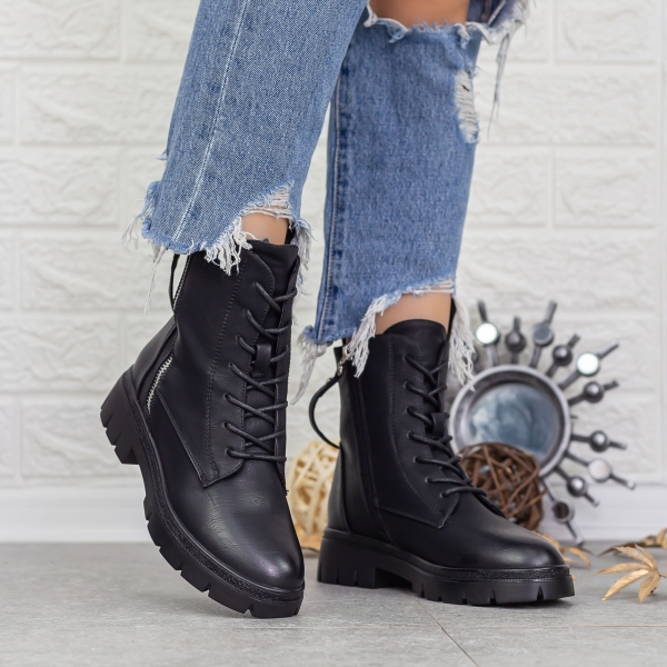 Γυναικείες Μπότες Gisella Μαύρο, 4 - Kalapod.gr