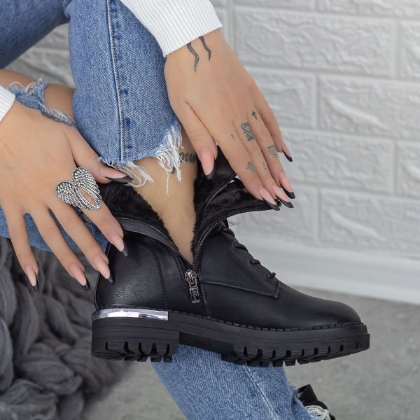 Γυναικείες Μπότες Nathalie Μαύρο, 6 - Kalapod.gr