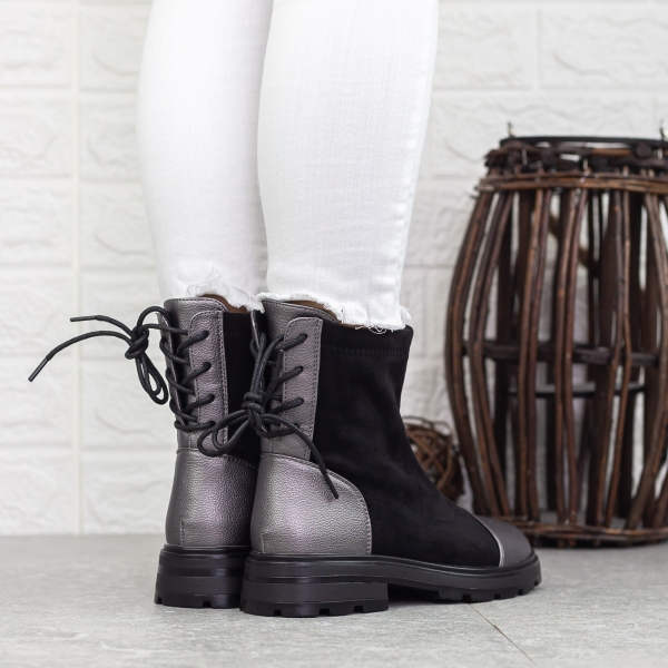 Γυναικείες Μπότες Mihara Μαύρο-Guncolor, 5 - Kalapod.gr