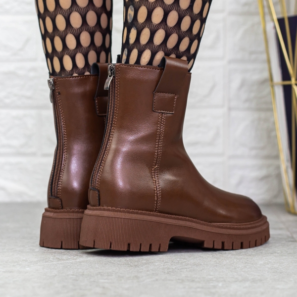 Απαλές γυναικείες μπότες Mihaera Καστανός, 5 - Kalapod.gr