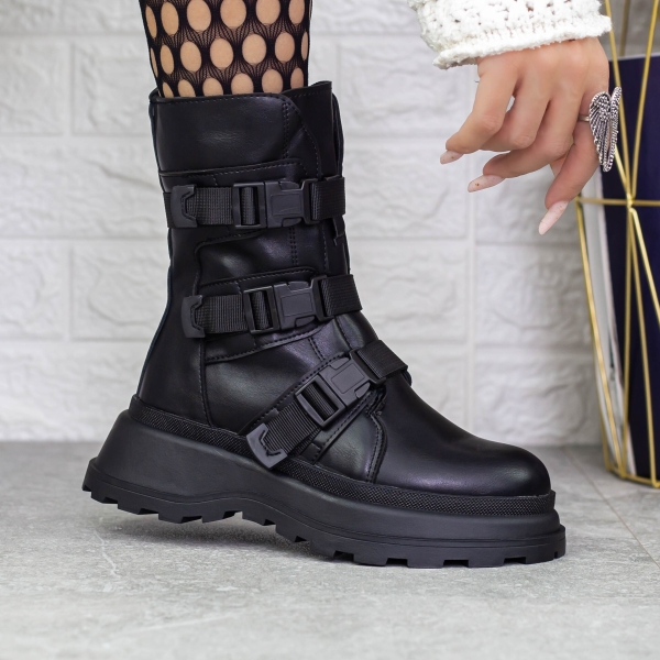 Απαλές γυναικείες μπότες Mihaja  Μαύρο, 3 - Kalapod.gr