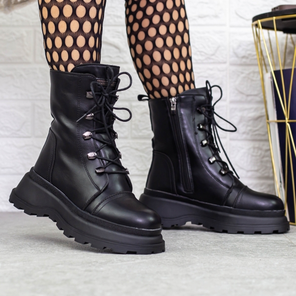 Απαλές γυναικείες μπότες Kimiha Μαύρο, 2 - Kalapod.gr