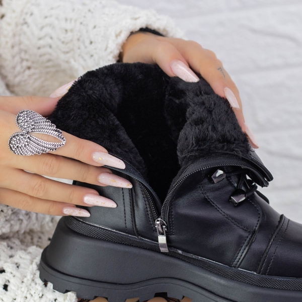 Απαλές γυναικείες μπότες Kimiha Μαύρο, 6 - Kalapod.gr