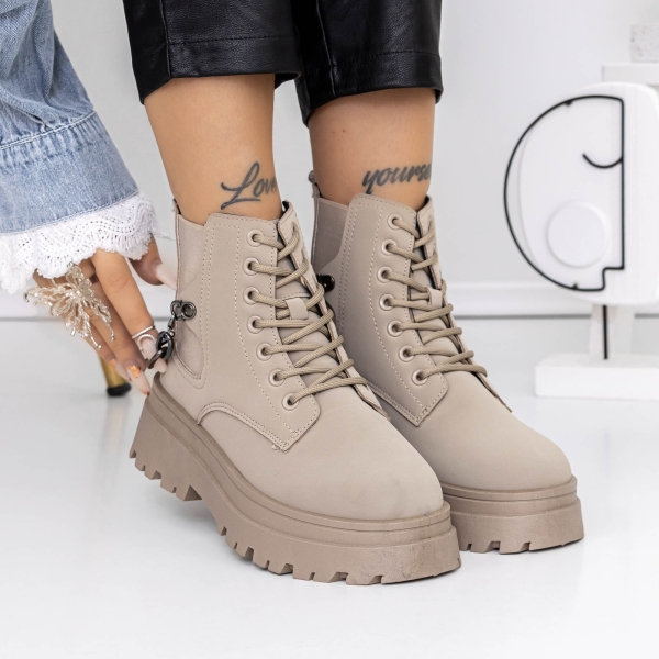 Απαλές γυναικείες μπότες Oranla Χακί, 2 - Kalapod.gr